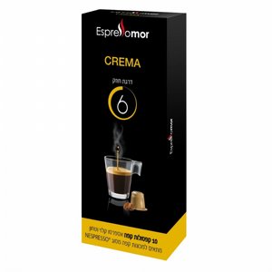 10 קפסולות אספרסו קרמה Crema 10 קפסולות אספרסו קרמה Crema