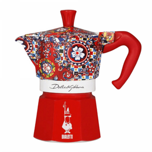 מקינטה ביאלטי 3 כוסות דולצ'ה גבאנה Bialetti Moka Express D&G Sicilian Cart מקינטה ביאלטי 3 כוסות דולצ'ה גבאנה Bialetti Moka Express D&G Sicilian Cart