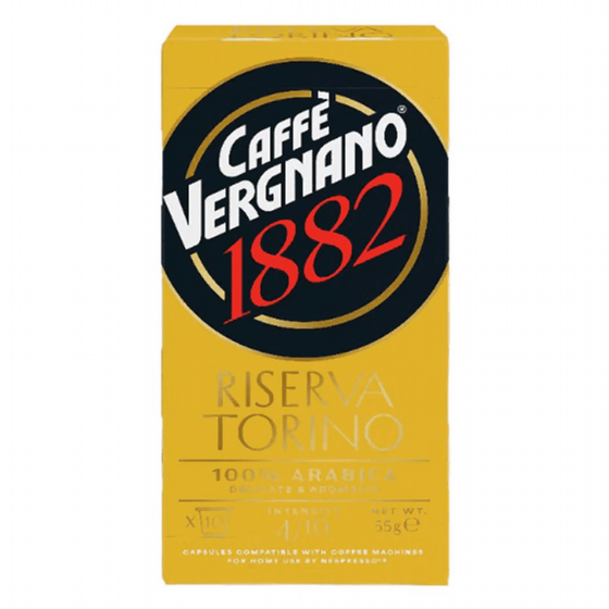 10 ������� ���� ������ Caffe Vergnano 100% Arabica