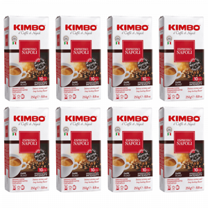 8 אריזות 250 גרם קפה טחון קימבו Kimbo Napoli Ground 8 אריזות 250 גרם קפה טחון קימבו Kimbo Napoli Ground