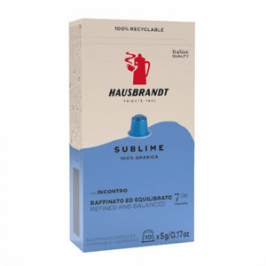 10 קפסולות אלומיניום תואם נספרסו האוסברנדט Hausbrandt Trieste 1892 Sublime 10 קפסולות אלומיניום תואם נספרסו האוסברנדט Hausbrandt Trieste 1892 Sublime