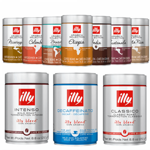 6 יחידות ILLY פולי קפה 250 גרם לבחירה 6 יחידות ILLY פולי קפה 250 גרם לבחירה