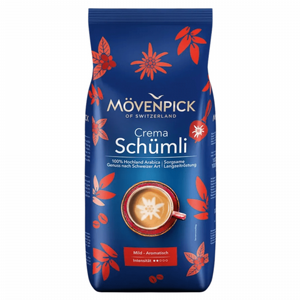 1 ק"ג פולי קפה Movenpick Crema Schumli Coffee 100% ARABICA חוזק 4 1 ק"ג פולי קפה Movenpick Crema Schumli Coffee 100% ARABICA חוזק 4