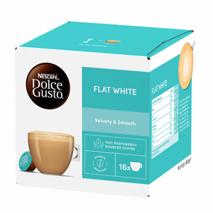 16 קפסולות נס קפה דולצ'ה גוסטו Dolce Gusto Flat White 16 קפסולות נס קפה דולצ'ה גוסטו Dolce Gusto Flat White