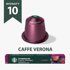 10 קפסולות סטארבקס קפה וירונה -STARBUCKS CAFE VERONA חוזק 10 10 קפסולות סטארבקס קפה וירונה -STARBUCKS CAFE VERONA חוזק 10