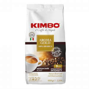 1 ק"ג פולי קפה קימבו ארומה גולד -KIMBO AROMA GOLD חוזק 9/13 1 ק"ג פולי קפה קימבו ארומה גולד -KIMBO AROMA GOLD חוזק 9/13