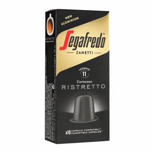 10 קפסולות סגפרדו ריסטרטו נספרסו -SEGAFREDO RISTRETTO חוזק 11 10 קפסולות סגפרדו ריסטרטו נספרסו -SEGAFREDO RISTRETTO חוזק 11