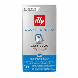 10 קפסולות נטול קפאין נספרסו - Illy Decaffinato Nespresso 10 קפסולות נטול קפאין נספרסו - Illy Decaffinato Nespresso