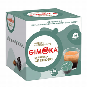 16 קפסולות גימוקה קרמוסו דולצה גוסטו- GIMOKA CREMOSO חוזק 10 16 קפסולות גימוקה קרמוסו דולצה גוסטו- GIMOKA CREMOSO חוזק 10