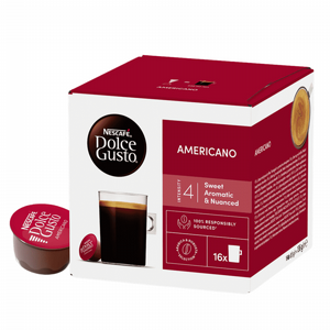 16 קפסולות נס קפה אמריקאנו -NESCAFE AMERICANO חוזק 4 16 קפסולות נס קפה אמריקאנו -NESCAFE AMERICANO חוזק 4
