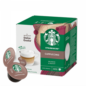 12 קפסולות סטארבקס נס קפה קפוצינו דולצה -STARBUCKS CAPPUCCINO 12 קפסולות סטארבקס נס קפה קפוצינו דולצה -STARBUCKS CAPPUCCINO