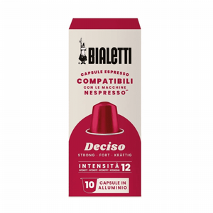 10 קפסולות ביאלטי דיקסו נספרסו -BIALETTI DECISO חוזק 12 10 קפסולות ביאלטי דיקסו נספרסו -BIALETTI DECISO חוזק 12