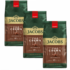 3 ק"ג פולי קפה גייקובס קרמה אינטנסו -JACOBS CREMA INTENSO חוזק 7/10 3 ק"ג פולי קפה גייקובס קרמה אינטנסו -JACOBS CREMA INTENSO חוזק 7/10