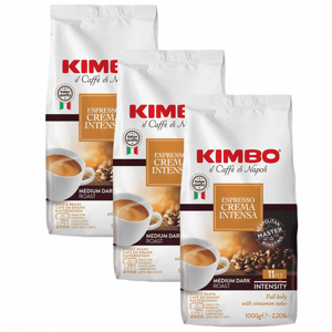 3 ק"ג פולי קפה קרמה אינטנסה -KIMBO CREMA INTENSA חוזק 11/13 3 ק"ג פולי קפה קרמה אינטנסה -KIMBO CREMA INTENSA חוזק 11/13