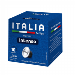 50 קפסולות קפה ITALIA - אינטנסו תואם נספרסו 50 קפסולות קפה ITALIA - אינטנסו תואם נספרסו