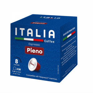 50 קפסולות קפה ITALIA - פיאנו תואם נספרסו 50 קפסולות קפה ITALIA - פיאנו תואם נספרסו