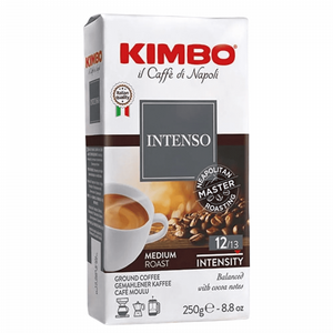 250 גרם קפה טחון קימבו אינטנסו -KIMBO INTENSO חוזק 12/13 250 גרם קפה טחון קימבו אינטנסו -KIMBO INTENSO חוזק 12/13