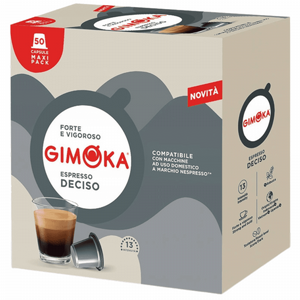 50 קפסולות גימוקה נספרסו - GIMOKA DECISO חוזק 13/13 50 קפסולות גימוקה נספרסו - GIMOKA DECISO חוזק 13/13