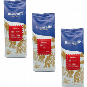 3 ק"ג פולי קפה BIANCAFFE INTENSO אדום 3 ק"ג פולי קפה BIANCAFFE INTENSO אדום