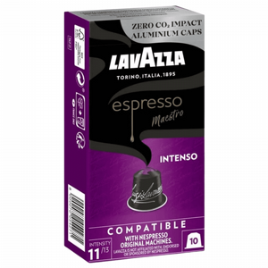10 קפסולות לוואצה אינטנסו נספרסו אלומניום - lavazza Intenso חוזק 11/13 10 קפסולות לוואצה אינטנסו נספרסו אלומניום - lavazza Intenso חוזק 11/13