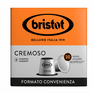 30 קפסולות בריסטוט קרמוסו -BRISTOT CREMOSO 30 קפסולות בריסטוט קרמוסו -BRISTOT CREMOSO