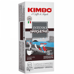 10 קפסולות אלומיניום קימבו תואם נספרסו Kimbo Barista Intenso 10 קפסולות אלומיניום קימבו תואם נספרסו Kimbo Barista Intenso