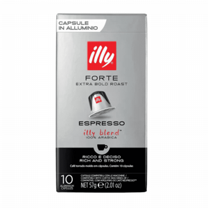 10 קפסולות היילי פורטה נספרסו - ILLY FORTE 10 קפסולות היילי פורטה נספרסו - ILLY FORTE