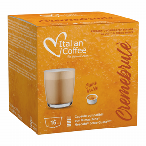 16 קפסולות דולצה גוסטו ITALIAN COFFEE בטעם קרם ברולה 16 קפסולות דולצה גוסטו ITALIAN COFFEE בטעם קרם ברולה