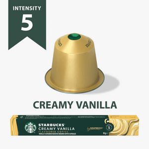 10 קפסולות סטארבקס קרם וניל - STARBUCKS CREAMY VANILLA חוזק 5 10 קפסולות סטארבקס קרם וניל - STARBUCKS CREAMY VANILLA חוזק 5