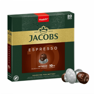 20 קפסולות JACOBS INTENSO חוזק 10 20 קפסולות JACOBS INTENSO חוזק 10