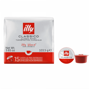 15 קפסולות תואם מכונות איילי Illy Mps Classico Arabica 100% 15 קפסולות תואם מכונות איילי Illy Mps Classico Arabica 100%