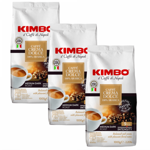 3 ק"ג פולי קפה קימבו Kimbo Crema Dolce 100% Arabica חוזק 9/13 3 ק"ג פולי קפה קימבו Kimbo Crema Dolce 100% Arabica חוזק 9/13
