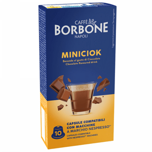 10 קפסולות בורבון תואם נספרסו שוקו Borbone Miniciok 10 קפסולות בורבון תואם נספרסו שוקו Borbone Miniciok